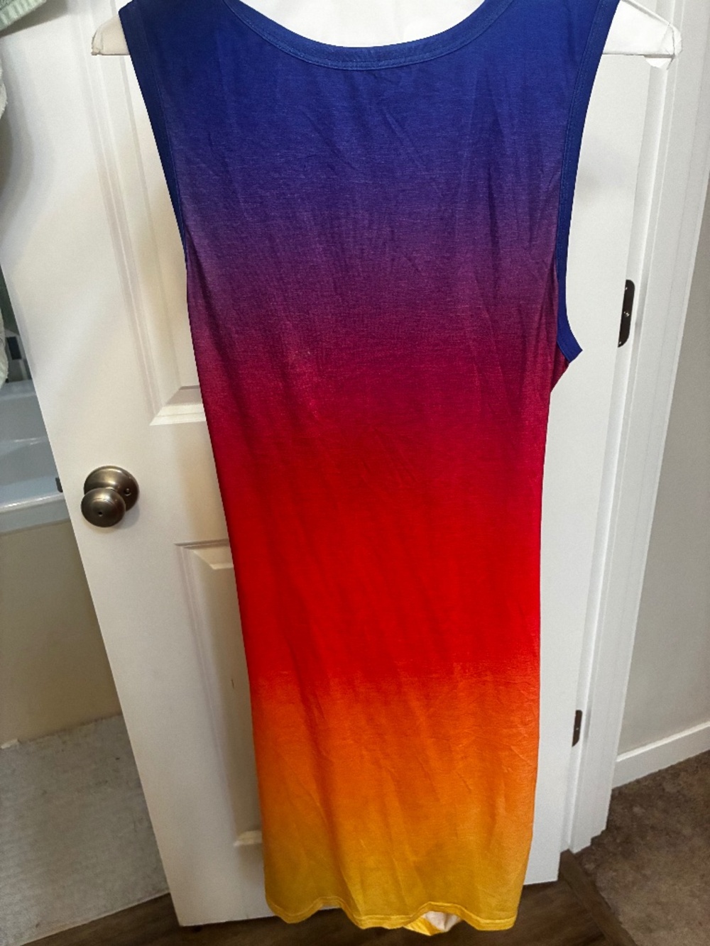Rainbow gradient dress